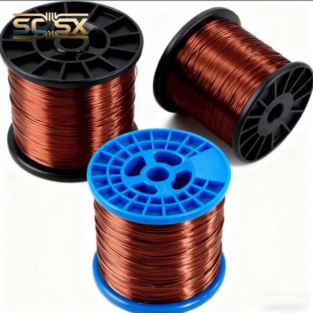 Manufacturer Enamelled Copper Winding Wire 1.3mm-8mm  High Temperature Magnet Wire for Transformer Motor