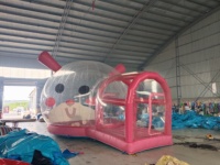 Dôme gonflable transparent personnalisé pour enfants, maison de rebond en bulle, tente gonflable, salle de jeux en bulle, ballon gonflable