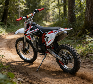 <span class=keywords><strong>Moto</strong></span> tout-terrain 110cc pour enfants et jeunes 2026 - Pit Bike |   Démarrage électrique et manuel |   Pneus de 17/14 pouces |   Conception de course professionnelle - Product Image 5