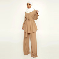 Mode musulmane arabe pour femmes, vêtements islamiques élégants à manches longues, vêtements de prière, ensembles de vêtements modestes pour femmes musulmanes