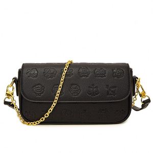 2025 New Luxury Lady Geometric PU Square Bag with Adjustable Chain <b>Strap</b>. Handheld or Cross-body Wearable Design - Product Image 4