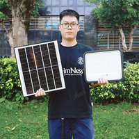 Anern Projecteur solaire 2000W étanche pour l'extérieur avec caméra CCTV Sécurité domestique et caméra solaire 4g Carte Sim Projecteur Solaire