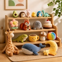 Juguetes de Peluche Personalizados de Alta Calidad, Muñecos con Forma de Animales del Bosque, Relleno Suave, Enfocados en Muestras de Diseño de Personajes Originales