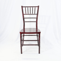 Chaise Chiavari en résine noire pour événements, mariages et banquets – Mobilier d'hôtel en gros