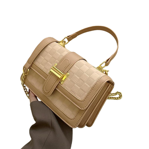 Bolso bandolera de un solo hombro para mujer, bolso cuadrado pequeño de temperamento portátil Retro para mujer, venta al por mayor - Product Image 2
