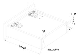 Glissière de tiroir 3D réglable en acier galvanisé, à extension complète, fermeture silencieuse et facile à installer pour la cuisine, le bureau - Product Image 5
