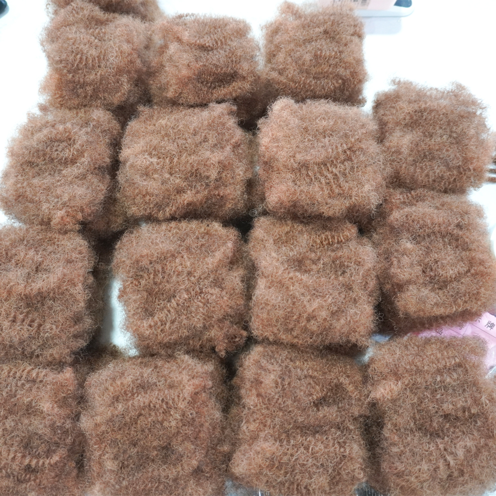 KAMA Afro Kinky Bulk Human Hair Dreadlock Extension Hair in Bulk for Locs Extension Micro Twist Detail Section 8