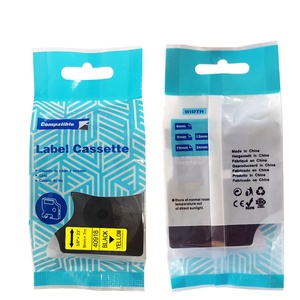 <span class=keywords><strong>Dymo</strong></span> <span class=keywords><strong>D1</strong></span> Rubans d'étiquettes thermiques multicolores auto-adhésifs à ruban noir 45013 45018 40918 pour machine à écrire 9mm 7m 12mm Stock - Product Image 4
