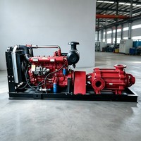 Pompe à eau mobile à moteur diesel 15 CV avec turbine en acier inoxydable haute pression pour drainage des mines de charbon, certifiée ISO9001 CE