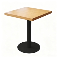 Table à manger carrée en bois moderne pour restaurant et hôtel, mobilier commercial durable
