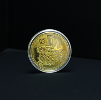 Pièce de monnaie commémorative chinoise Qilin plaquée or, pièce porte-bonheur Feng Shui pour la richesse, décoration intérieure, collection de cadeaux