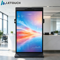 Kiosque numérique IA 65 pouces HD tactile tout-en-un, terminal libre-service avec SDK, pour usage intérieur, paiement, publicité, lecture de codes-barres, centre commercial