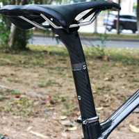 TOSEEK Tube de tige de selle de vélo à déport de 20 mm 27.2 30.8 31.6 mm en carbone 350 400 mm Endurance Geometry Superlight Racing