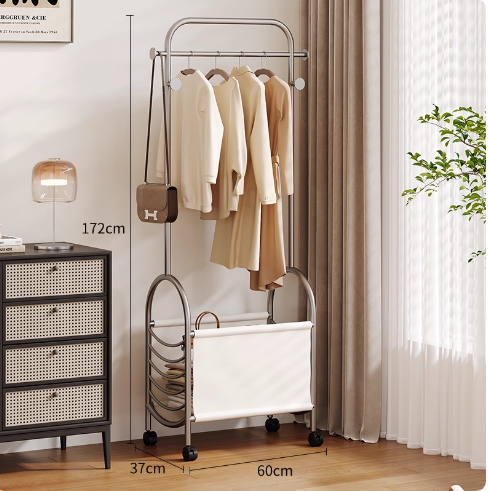 Silver-Gray Frame + Leather Beige