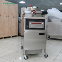 Freidora de Pollo a Presión Comercial, Equipo de Cocina Automático de Acero Inoxidable para Pollo Frito, para Restaurantes de Comida Rápida y Pollo