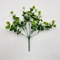 Neues Produkt Simulierte Blumen Eukalyptus-Kugel Künstliche Blumen Plastik-Bouquet Simulierte Löwenzahn Grünpflanzen-Dekoration