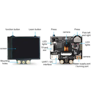 HUSKYLENS Ein einfach zu bedienender AI Vision Sensor mit IPS-Bildschirmobjekt-Tracking-Kamera für Raspberry Pi Latte Panda Micro Bit