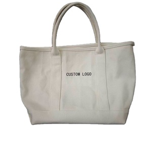 Sac fourre-tout en toile personnalisé de qualité supérieure avec poche intérieure, motif lettres, poignée robuste, impression de logo de haute qualité, luxe, pour entreprise - Product Image 1
