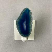 Lampe de nuit à brancher en forme de tranche de pierre d'agate naturelle GL-MB pour chambre à coucher, avec interrupteur ou capteur, lampe en cristal, décoration créative, cadeau