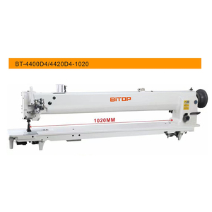 Giường phẳng da Máy may khóa khâu hợp chất thức ăn tự động định vị kim nặng máy may công nghiệp - Product Image 4