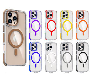 Bonbons couleur 17 16 15 <span class=keywords><strong>Pro</strong></span> <span class=keywords><strong>Max</strong></span> couverture magnétique TPU + PC étui de téléphone portable transparent avec objectif de caméra de protection pour <span class=keywords><strong>iPhone</strong></span> 17 Air - Product Image 2