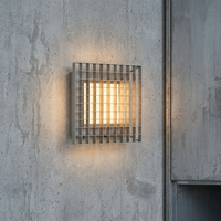 Lampe murale d'ambiance Nodric Designer Grid, luminaire mural carré simple pour la décoration d'hôtel, chambre, couloir, escalier