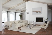 Classique Blanc Moderne Italien De Luxe Inclinable Tissu Canapés Meubles Couleur En Option Couvre Salon Canapé Villa Style