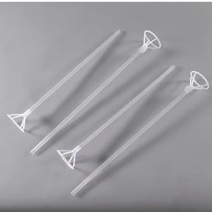 Vente en gros de ballons Bobo transparents en plastique de 40 cm de long, avec support pour bâtonnet, pour les fêtes du Nouvel An, utilisation en extérieur, durables - Product Image 4