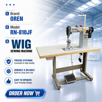 Machine à coudre industrielle à commande numérique à entraînement direct pour la fabrication de perruques - À vendre - avec table RN-810JF
