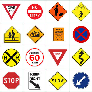 Panneau de signalisation durable personnalisé en usine panneaux d'avertissement de chaussée pour la sécurité et la navigation - Product Image 2