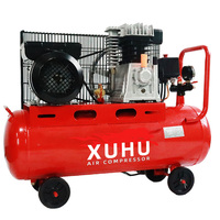 Compresseur d'air industriel portable à piston entraîné par courroie 50L-500L avec tête de type H2090 Italie, moteur de pompe pour la revente