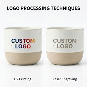 Wholesale Custom Logo Handless Stoneware Ceramic Coffee Mug Stackable Espresso Retro Coarse Kiln Glazed <b>Cups</b> for Home Office - Product Image 2