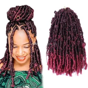 14 "פרפר Locs סרוגה שיער במצוקה פרפר Locs סרוגה צמות אלת סרוגה קולעת פרפר locs