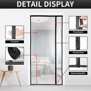 Cortina de Aire Acondicionado Moderna, Transparente, Impermeable, Magnética y Personalizable, Resistente a <span class=keywords><strong>Insectos</strong></span>, <span class=keywords><strong>para</strong></span> Sala de Estar y Exteriores - Product Image 2