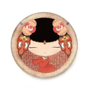 Vintage Cartoon <b>Compact</b> <b>Mirror</b> Single Sided Hd Makeup <b>Mirror</b> Elegant Art Design Portable Pocket <b>Mirror</b> For Women Girls - Product Image 3
