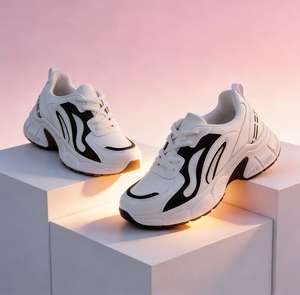Nouvelles baskets décontractées coréennes pour femmes, collection Printemps-Automne 2026, respirantes, antidérapantes, rehaussantes et épaisses - Product Image 2