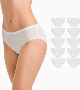 Ropa Interior Desechable de Algodón para Mujer, Bragas Desechables de Cintura Alta para Viajes, <span class=keywords><strong>Hospital</strong></span>, Maternidad - Product Image 1