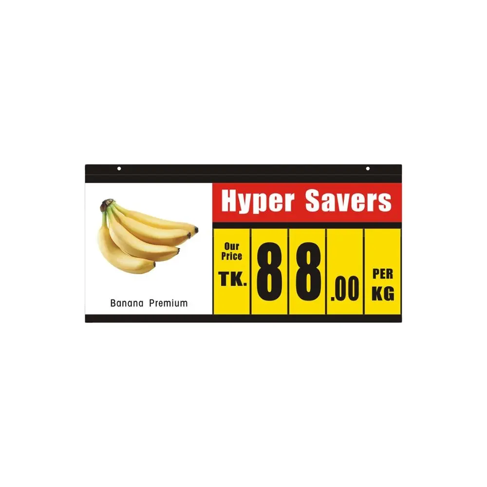 Supermarkt Reclame Board, prijs Sign Board, Flip grafiek Prijs Ticket