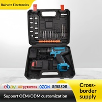 Perceuse à percussion sans fil rechargeable au lithium-ion, perceuse à main, tournevis électrique multifonctionnel, deux vitesses, autobloquant, 48V