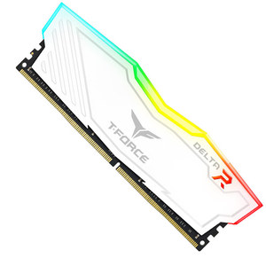 Équipe <span class=keywords><strong>T</strong></span>-<span class=keywords><strong>Force</strong></span> Delta RGB 8 Go 288 broches PC <span class=keywords><strong>RAM</strong></span> DDR4 3600 (PC4 28800) modèle de mémoire de bureau noir et blanc - Product Image 2