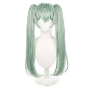 Perruque <span class=keywords><strong>de</strong></span> cosplay Ainizi <span class=keywords><strong>de</strong></span> 75 cm <span class=keywords><strong>de</strong></span> long, double queue <span class=keywords><strong>de</strong></span> <span class=keywords><strong>cheval</strong></span>, vert clair, Corin Wickes, <span class=keywords><strong>de</strong></span> Zenless Zone Zero pour femmes - Product Image 2