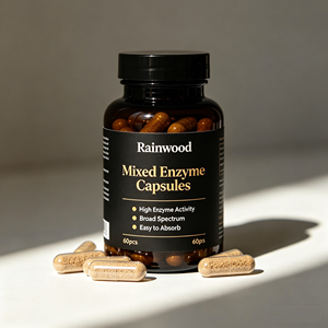 Capsules d'enzymes mixtes Rainwood OEM, enzymes digestives, capsules d'enzyme lactase - Product Image 1