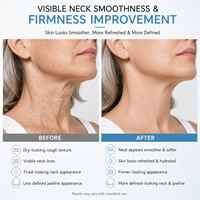 Crème raffermissante et hydratante pour le cou et le contour du visage, effet liftant instantané, anti-rides, au peptide rafraîchissant