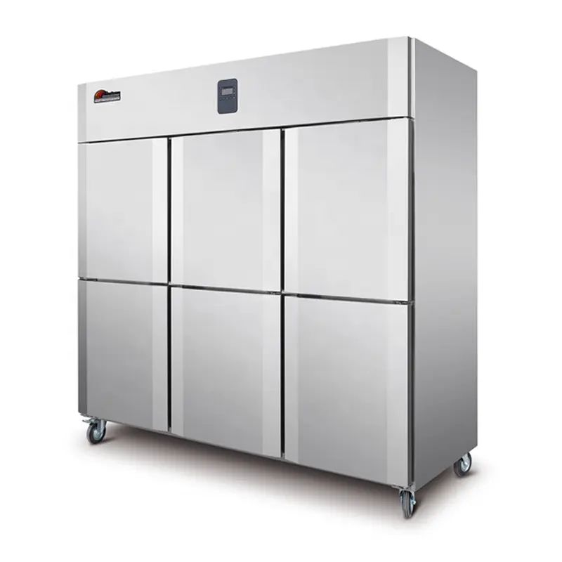 Réfrigérateur industriel Vertical à Six portes, réfrigérateur Commercial