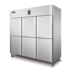 Congelador Vertical de Seis Puertas, Congelador Industrial Vertical, Refrigerador Comercial, Neveras - Product Image 1