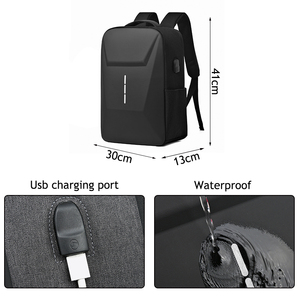 Sac à dos décontracté pour homme, imperméable, à coque rigide, tendance, pour affaires, avec port USB, en tissu Oxford, pour ordinateur portable - Product Image 4
