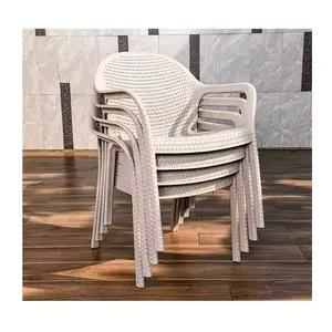 [MOJIA]Gem New PP Plastic Stacked Chairs 150+ Day Selling Hot Sell Alibaba Foshan Factory Top10 A-mazon Dining Garden Chair