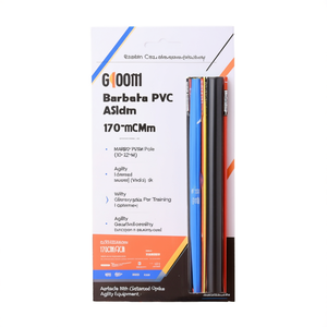 เสาสลาลม PVC ยี่ห้อ Barret ขนาด 170 ซม. 32 มม. พร้อมปลายแหลมชุบสังกะสี สำหรับอุปกรณ์ฝึกความคล่องตัว - Product Image 2