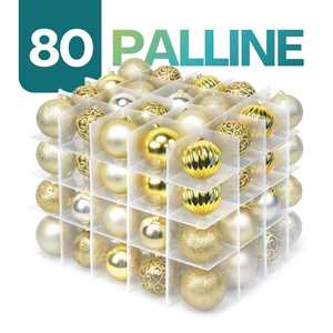 <b>Christmas</b> Bauble Storage <b>Box</b> 43x35x35 Cm With Zipper And Handles Modular Compartments For Up To 80 Ornaments - Product Image 5