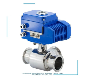 AX-Q984/5F-16Q Sanitary Three Way Ball Fluid Control 316 Stainless Steel Food Grade DN15 <b>Quick</b> <b>Clamp</b> Ferrule Type Contr - Product Image 1